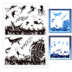 Custom PVC Plastic Clear Stamps, for DIY Scrapbooking, Photo Album Decorative, Cards Making, Other Animal, 160x110x3mm(DIY-WH0448-0305)
