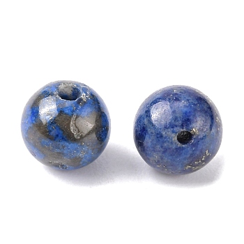Natürliche runde Perlen von Lapislazuli, Lapislazuli, 6 mm, Bohrung: 1 mm
