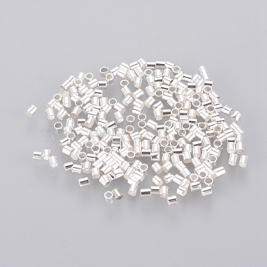 Silver Tube Brass Beads