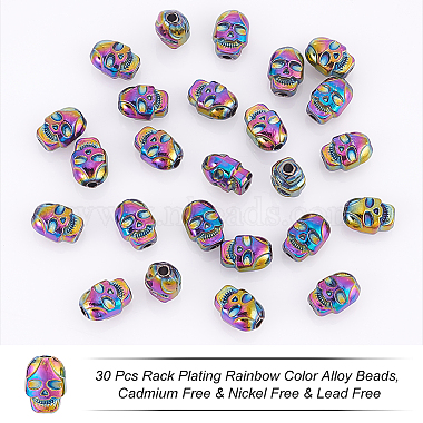 30Pcs Rack Plating Rainbow Color Alloy Beads(PALLOY-NB0003-88)-4