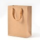 Rectangle Kraft Paper Bags with Handle(AJEW-L048B-02)-1