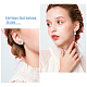 4 Pairs 4 Style Brass Micro Pave Cubic Zirconia Stud Earrings with Plastic Imitation Pearls(EJEW-FI0003-11)-3