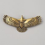 Tibetan Style Brass Bag Decorative Buckles, Eagle, Antique Bronze, 3.2x7.2x0.6cm, Hole: 3x2mm(KK-WH0056-66)