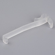 (Clearance Sale)PC Plastic Curtain Overlay Clips, Curtain Orbit Clips, Clear, 89x26x12mm(FIND-WH0072-09)