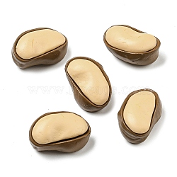 Opaque Resin Decoden Cabochons, Imitation Nut, Broad Bean, Blanched Almond, 18.5x13x9mm(RESI-H156-02-16)