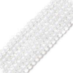 Natural Quartz Crystal Beads Strands, Rock Crystal, Grade AA, Faceted, Rondelle, 3x2mm, Hole: 0.5mm, about 173pcs/strand, 15.55''(39.5cm)(G-I341-07A)