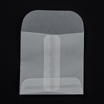 Square Translucent Parchment Paper Bags, for Gift Bags and Shopping Bags, Clear, 80mm, Bag: 60x60x0.4mm