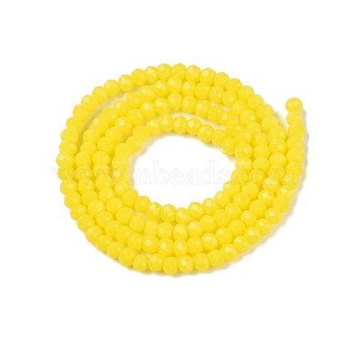 Opaque Solid Color Imitation Jade Glass Beads Strands(EGLA-A044-P1mm-D04)-3