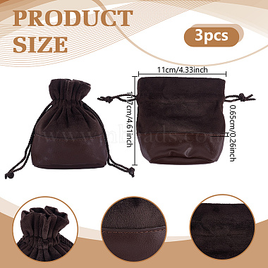 3Pcs Velvet & PU Leather Storage Bags(TP-NB0001-89C)-2