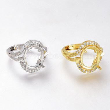 Mixed Color Clear Brass Ring Components