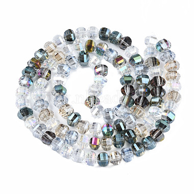 Chapelets de perles en verre transparent électrolytique(EGLA-S174-25)-2