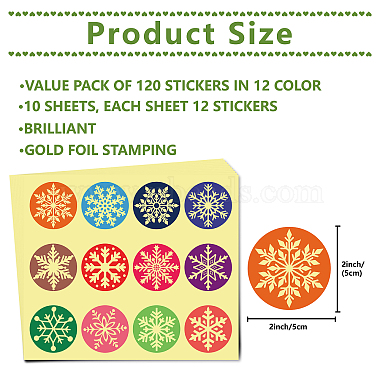 Paper Self Adhesive Gold Foil Embossed Stickers(DIY-WH0434-005)-2