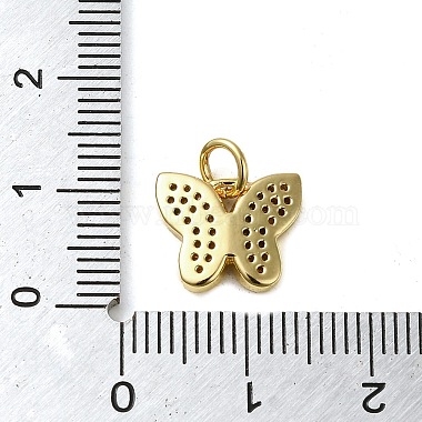 Brass Micro Pave Clear Cubic Zirconia Pendants(KK-U005-01L-G)-3