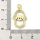 micro cuivres ouvrent pendentifs de zircons(FIND-Z023-06G)-3