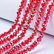 perles en verre plaquent brins(X-EGLA-A034-T4mm-B06)-1