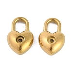 Ion Plating(IP) 304 Stainless Steel Rhinestone Settings, Heart, Real 18K Gold Plated, 14.5x9.5x5.5mm, Hole: 5x3.5mm(STAS-R135-02G)