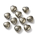 Natural Pyrite and Quartz Heart Palm Stones, Reiki Energy Balancing Meditation Gift, 20.5x20~20.5x12~13mm(G-Z122-02)