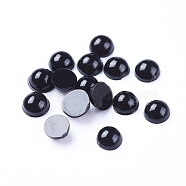 Plastic Doll Eyes, Craft Eyes, for Crafts, Crochet Toy and Stuffed Animals, Half Round, Black, 3x1.5mm(DIY-WH0134-59A)
