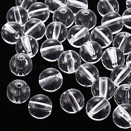 Transparent Acrylic Beads, Round, Clear, 12x11mm, Hole: 2.5mm, about 566pcs/500g(MACR-S370-A12mm-205)