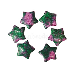 Natural Ruby in Zoisite Home Display Decorations, Star Energy Stone Ornaments, 25mm(G-PW0007-124A)