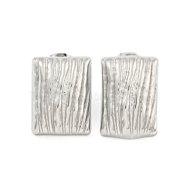 Rectangle 304 Stainless Steel Stud Earrings