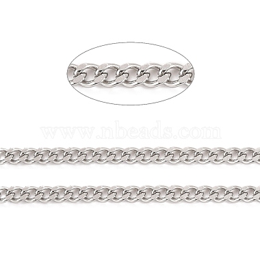 Tarnish Resistant 304 Stainless Steel Cuban Link Chains(CHS-K016-03A-P)-2