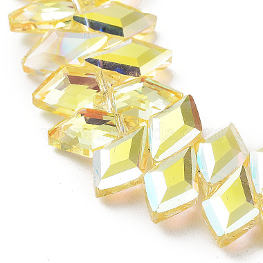 Electroplate Rhombus Glass Beads Strands(EGLA-A036-12A-FP01)-3