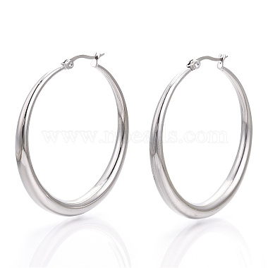 201 Stainless Steel Big Hoop Earrings for Women(EJEW-N052-04D-01)-3
