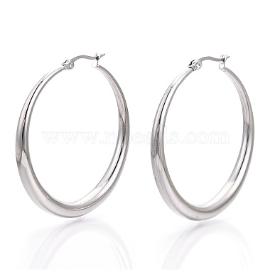 Tarnish Resistant 201 Stainless Steel Big Hoop Earrings for Women(EJEW-N052-04D-01)-3