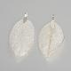 Electroplated Natural Leaf Big Pendants(IFIN-Q119-03A)-2