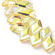 Electroplate Rhombus Glass Beads Strands(EGLA-A036-12A-FP01)-3