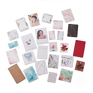 Paper Display Cards, Necklace Display Cards, Mixed Shape, Mixed Patterns, 1.9~9.8x4.8~8.8x0.04cm(CDIS-XCP0001-04)