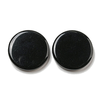 Opaque Acrylic Beads, Flat Round, Black, 24.5x5mm, Hole: 2.5mm, about 210pcs/500g