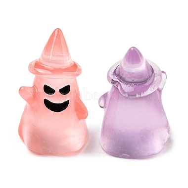 Halloween Luminous Resin Ghost with Hat Display Decoration(RESI-G070-02D)-3