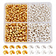 800Pcs 4 Style Brass Crimp Beads Covers(KK-AR0003-69)-1