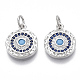 Brass Micro Pave Cubic Zirconia Charms(X-KK-S356-017P-NF)-1