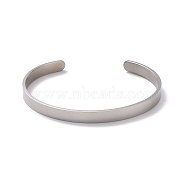 304 Stainless Steel Open Cuff Bangle, Inspirational Word You are Loved Bangle for Men Women, Arrows Pattern, Inner Diameter: 2-1/2 inch(6.5cm)(BJEW-G653-01P-08)