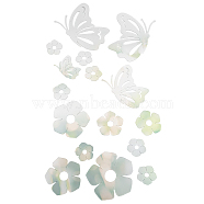 Custom Acrylic Wall Stickers, for Home Living Room Bedroom Decoration, Butterfly, 390x300mm(DIY-WH0249-057)