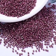 MIYUKI Delica Beads, Cylinder, Japanese Seed Beads, 11/0, (DB1849) Duracoat Galvanized Magenta, 1.3x1.6mm, Hole: 0.8mm, about 2000pcs/10g(X-SEED-J020-DB1849)