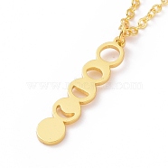 Alloy Moon Phase Pendant Necklace for Women, Golden, 18.27 inch(46.4cm)(NJEW-G030-03G)