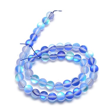 Synthetic Moonstone Beads Strands(G-F142-8mm-08)-2