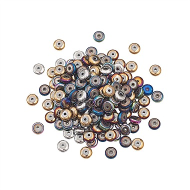 210Pcs 6 Colors Vacuum Plating Non-magnetic Synthetic Hematite Beads(G-CJ0001-45)-3