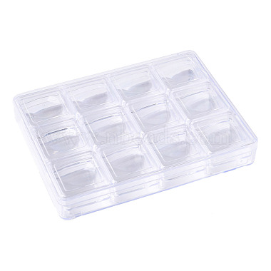 Conteneurs de stockage de perles en plastique de polystyrène rectangle(CON-N011-045)-2