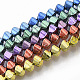 Electroplated Non-magnetic Synthetic Hematite Beads Strands(G-S365-014)-1