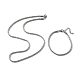 304 bracelets et colliers en chaîne à maillons en acier inoxydable(SJEW-F220-01B-P)-1