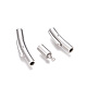 Column 304 Stainless Steel Bayonet Necklace Clasps(STAS-N014-36)-3