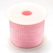 Nylon Thread, Pink, 1.0mm, about 49.21 yards(45m)/roll(NWIR-R026-1.0mm-103)