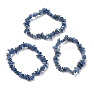 Natural Kyanite Chip Beads Stretch Bracelets for Men Women, Inner Diameter: 2-1/4 inch(5.8cm)(BJEW-L693-001)