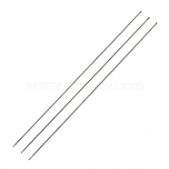 Steel Beading Needles with Hook for Bead Spinner, Curved Needles for Beading Jewelry, Stainless Steel Color, 17.8x0.08cm(TOOL-C009-01B-06)
