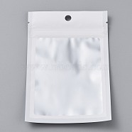 Plastic Zip Lock Bag, Gradient Color Storage Bags, Self Seal Bag, Top Seal, with Window and Hang Hole, Rectangle, White, 15x10x0.25cm, Unilateral Thickness: 3.9 Mil(0.1mm), 95~100pcs/bag(OPP-H001-01B-06)